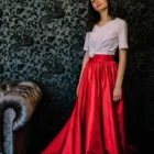 Fusta lunga clos tafta rosie