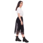 Fusta scurta creata mesh negru