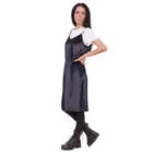 Rochie tip maiou usor evazata din catifea neagra