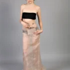 Fusta lunga evazata cu volan la poale