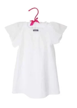 Bluza alba eleganta din batist incretita la gat si manecute - Image 2