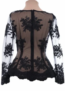 Bluza neagra dantela