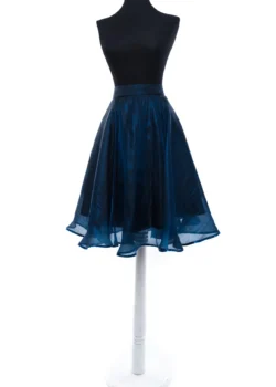 Fusta clos albastra din organza - Image 2