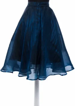 Fusta clos albastra din organza